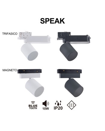 SPEAK * ALTAVOZ BLUETOOH 10W MAGNETO NEGRO